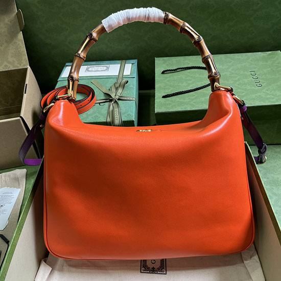 Gucci Diana Large Shoulder Bag Orange 746245