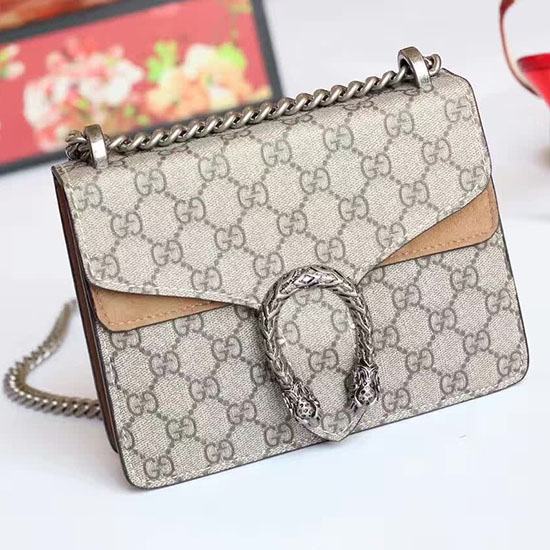 Gucci Dionysus GG Supreme Mini Bag Beige 421970