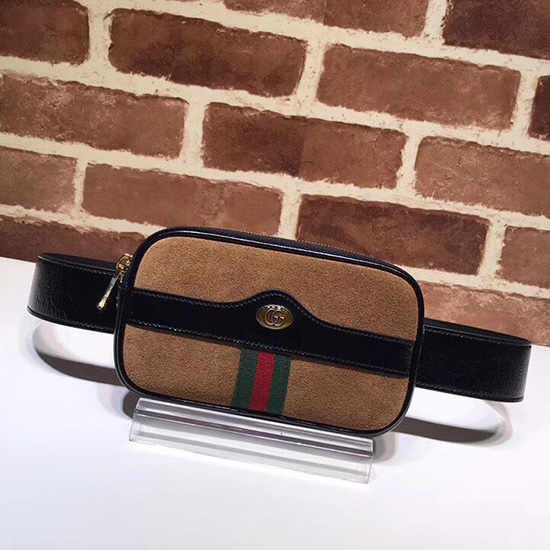 Gucci Ophidia Suede Belted Iphone Case Brown 519308