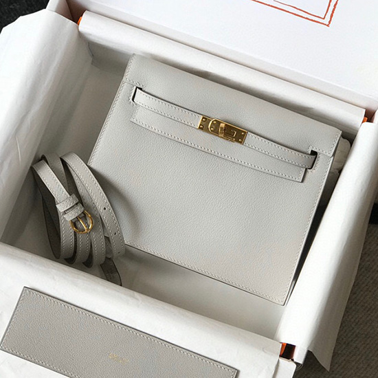 Hermes Evercolor Kelly Dance Light Grey HkD074