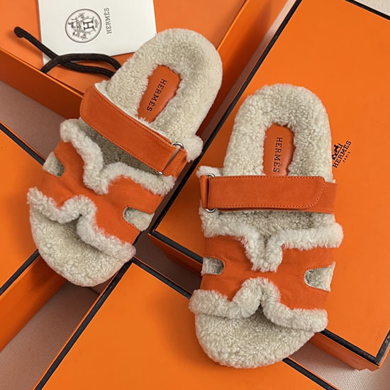 Hermes Wool Slippers SJH091313