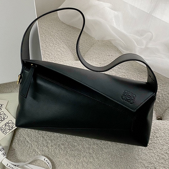 Loewe Puzzle Hobo Shoulder Bag Black 51067