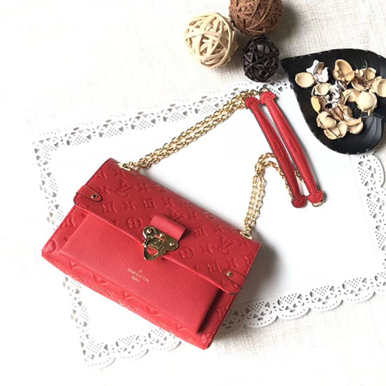 Louis Vuitton Monogram Empreinte VAVIN PM Red M52271