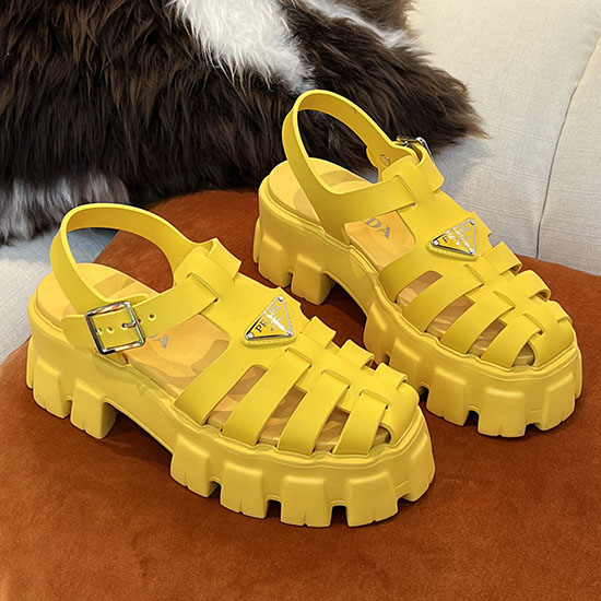 Prada Foam rubber sandals Yellow SDP051402