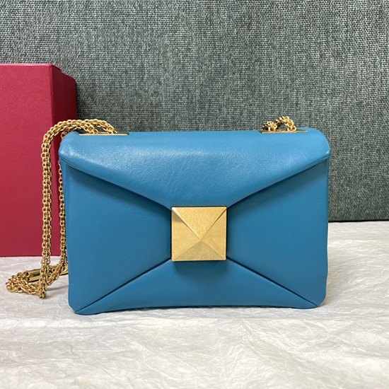 Valentino Garavani One Stud Shoulder Bag Blue V1215