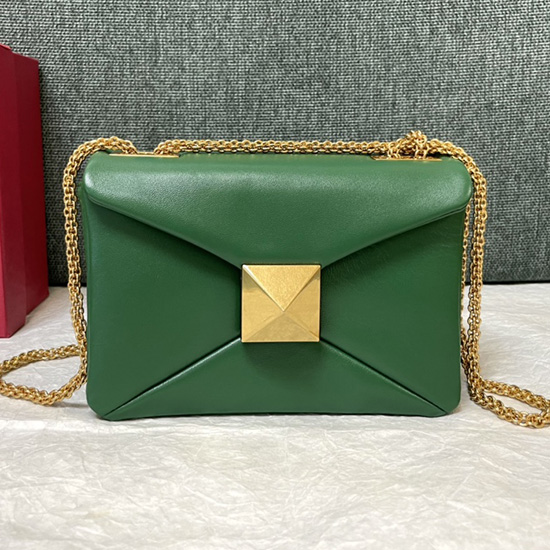 Valentino Garavani One Stud Shoulder Bag Green V1215