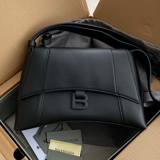 Balenciaga Bolso De Hombro Downtown Liso Pequeño B671353