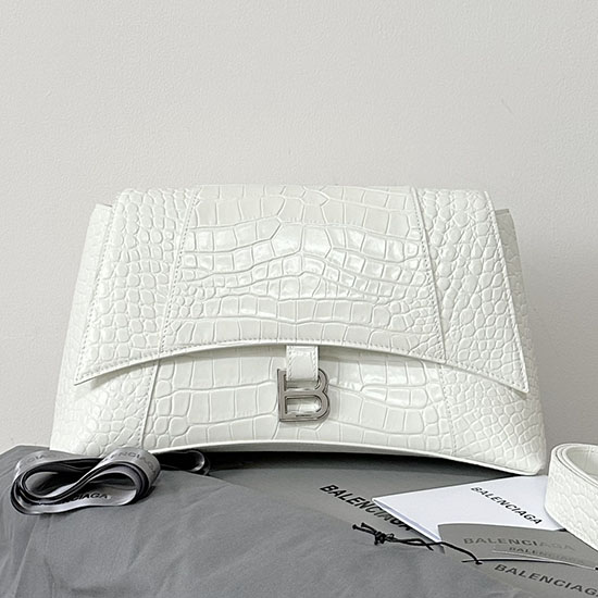 Balenciaga Bolso De Hombro Mediano Downtown Blanco B671354