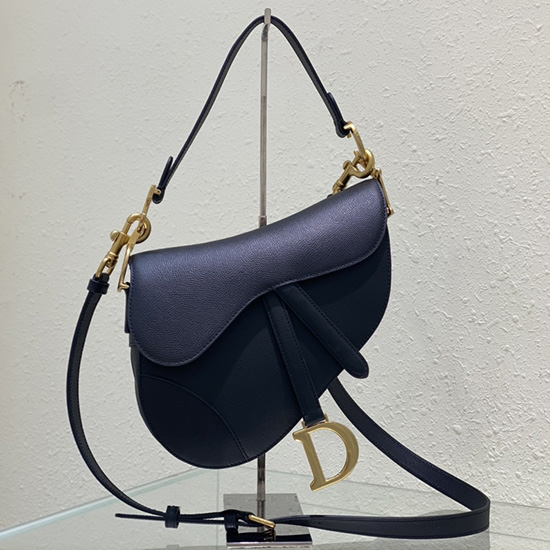 Bolso Alforja Dior Con Correa Negro M0455