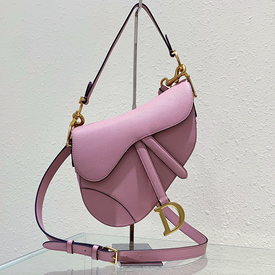 Bolso Alforja Dior Con Correa Rosa M0455