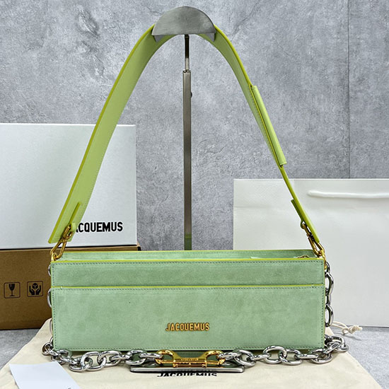 Bolso Bandolera Jacquemus Le Ciuciu De Ante Verde J2043