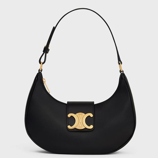 Bolso Celine Ava Triomphe Suave Negro C35033