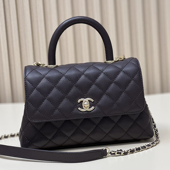 Bolso Chanel Pequeño Con Solapa Y Asa Superior Burdeos A92990