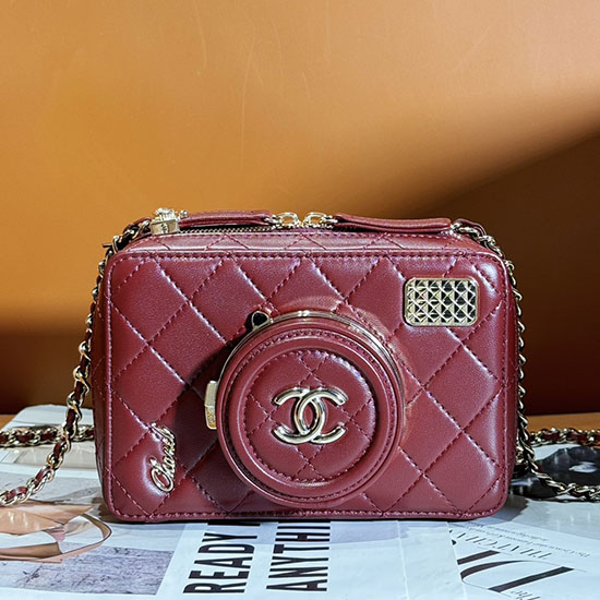 Bolso Cámara Chanel Rojo As4817