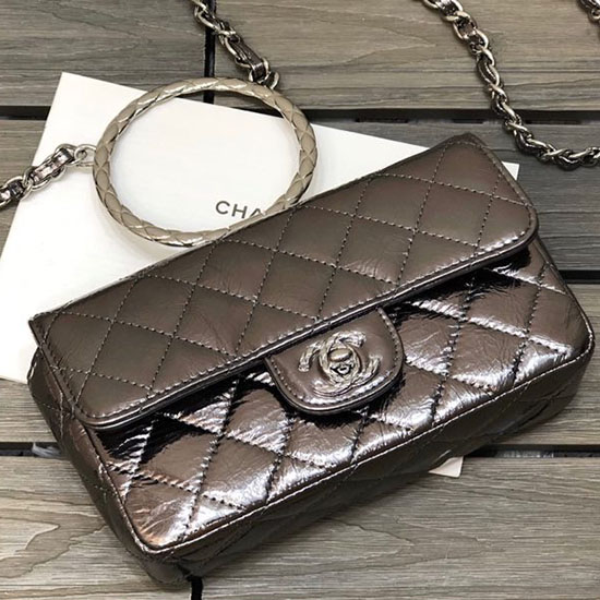 Bolso De Hombro Chanel De Piel De Cordero Como 1665