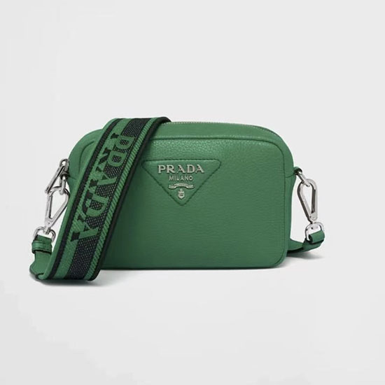 Bolso De Hombro Prada De Piel De Becerro Verde 1bh192