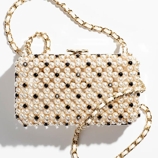 Bolso De Noche Chanel Blanco As3771