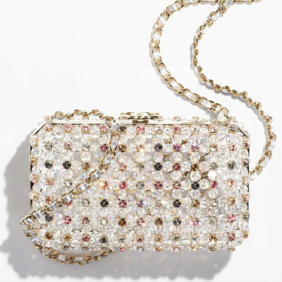 Bolso De Noche Con Perlas De Cristal Chanel As3771