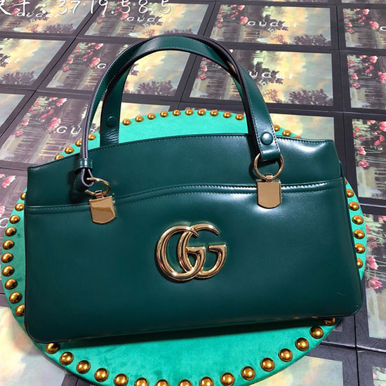 Bolso Gucci Arli Grande Con Asa Superior Verde 550130