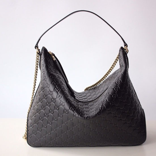 Bolso Hobo Grande Con Firma De Gucci 477324