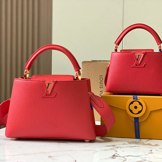 Bolso Louis Vuitton Capucines Bb Rojo M59434