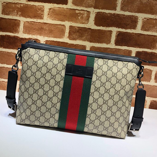 Bolso Mensajero De Lona Gucci Gg 523335