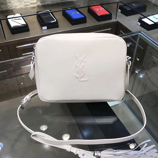 Bolso Para Cámara Saint Laurent Lou Blanco 468537