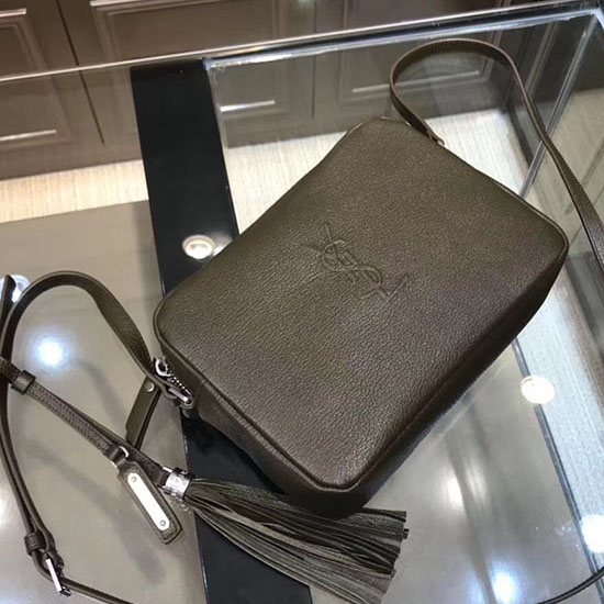 Bolso Para Cámara Saint Laurent Lou Verde 468537