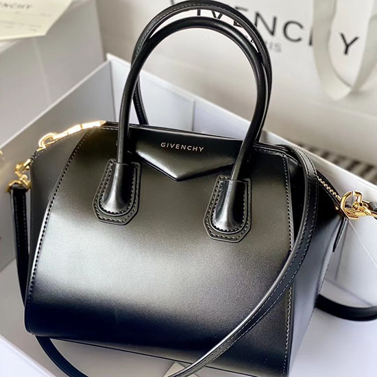 Bolso Pequeño De Cuero Antigona De Givenchy Negro G9981