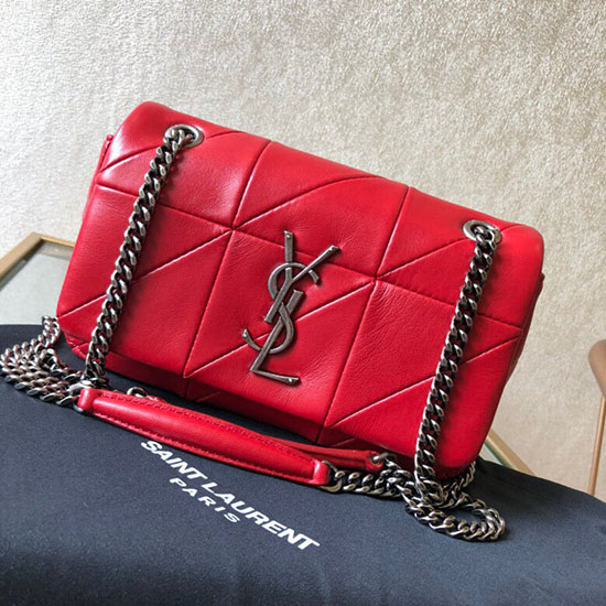 Bolso Pequeño Jamie De Piel De Cordero De Saint Laurent Rojo 515820