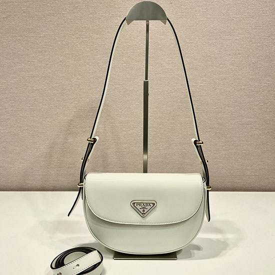 Bolso Prada Arque De Piel Con Solapa Blanco 1bd365