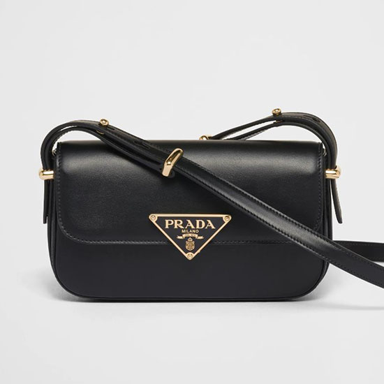 Bolso Prada De Cuero Negro 1bd339