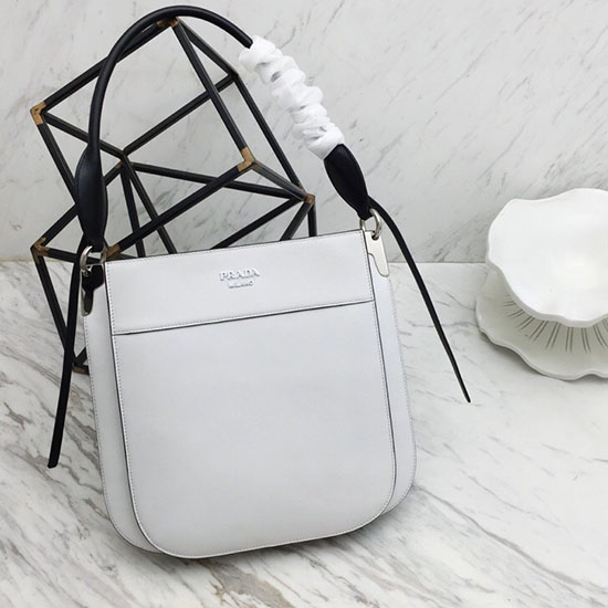 Bolso Prada Margit De Cuero Blanco 1bc076