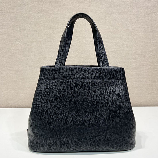 Bolso Tote Prada Con Logo Tallado Negro 1bc384