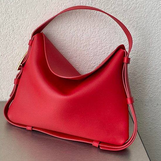 Bottega Veneta Bolso Bandolera Pequeño De Piel Rojo 680057