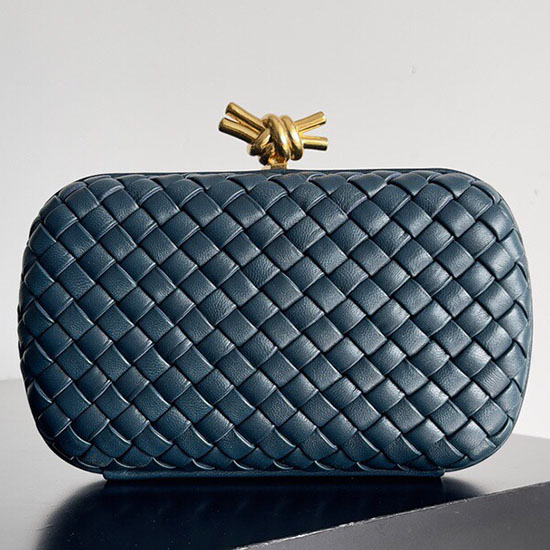 Bottega Veneta Bolso De Mano Clásico Con Nudo Azul B717622