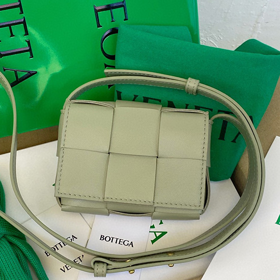 Bottega Veneta Cassette Mini Bolso Verde M6688