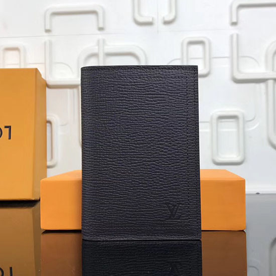 Funda Para Pasaporte De Cuero Louis Vuitton Utah Marrón M64137