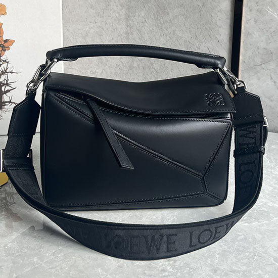 Loewe Bolso Pequeño Rompecabezas Negro L051703