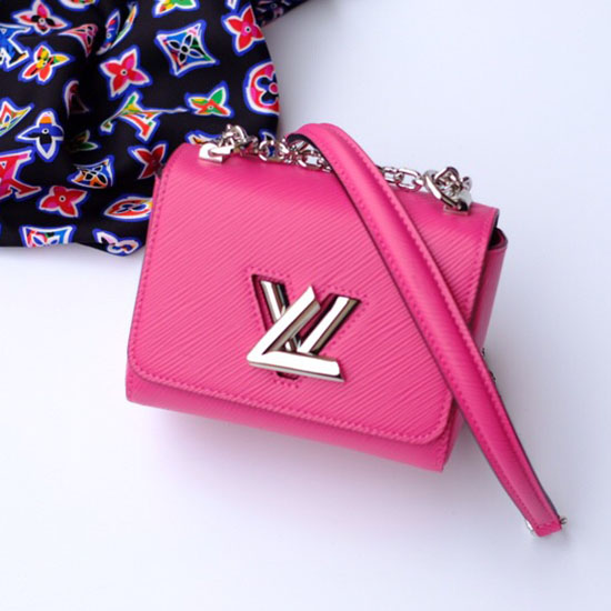 Louis Vuitton Epi Cuero Twist Mini Rosa M56117