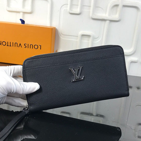 Louis Vuitton Zippy Lockme Negro M63816