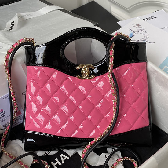 Mini Bolso De Compras Chanel 31 Rosa As4133