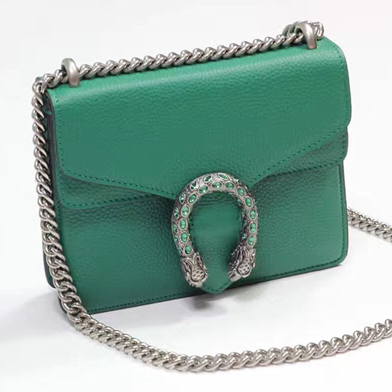 Mini Bolso Gucci Dionysus De Cuero Verde 421970