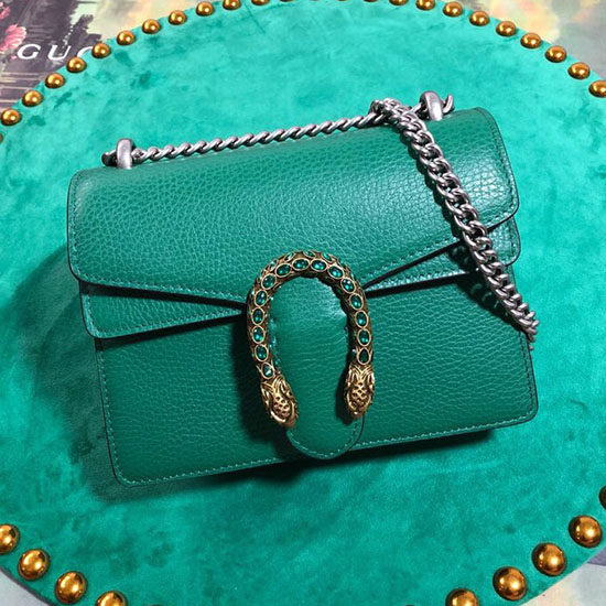 Mini Bolso Gucci Dionysus De Cuero Verde 421970