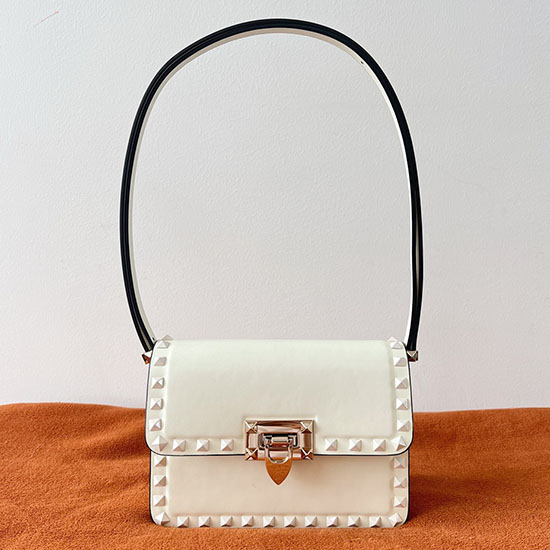 Valentino Garavani Bolso De Hombro Pequeño Rockstud23 Blanco V0312