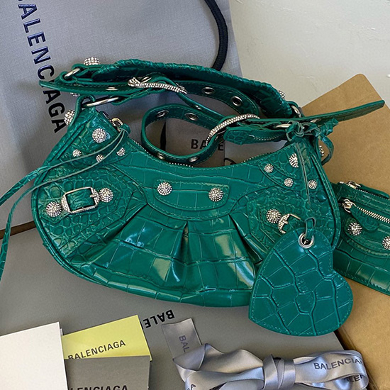 Balenciaga Le Cagole Crocodile Xs Olkalaukku B671303