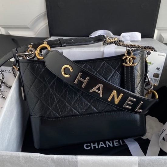 Chanel Gabrielle Hobo Käsilaukku Musta As1582