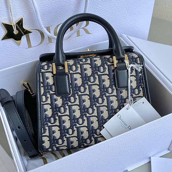 Dior Pieni Pieni Boston Laukku Sininen M7503