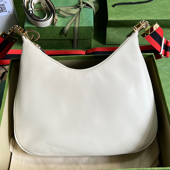 Gucci Attache Iso Olkalaukku Valkoinen 702823