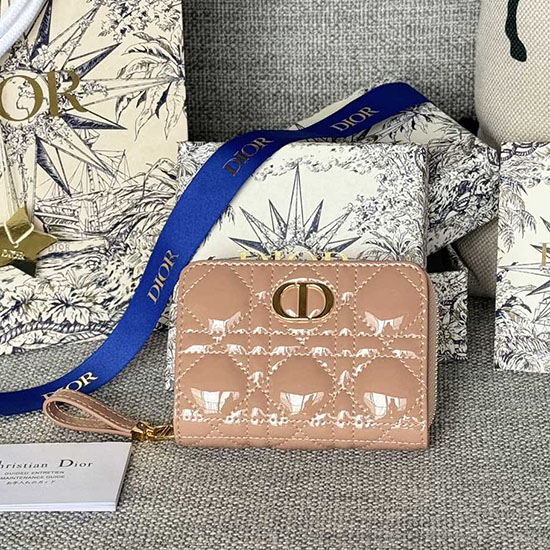 Lady Dior Patentoitu Helakanpunainen Lompakko S5032